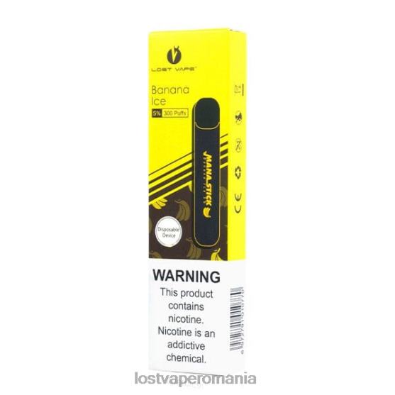 Lost Vape Mana baton de unica folosinta | 300 pufuri | 1,2 ml gheata de banane 5% - Lost Vape pods near me VB8ZJ404