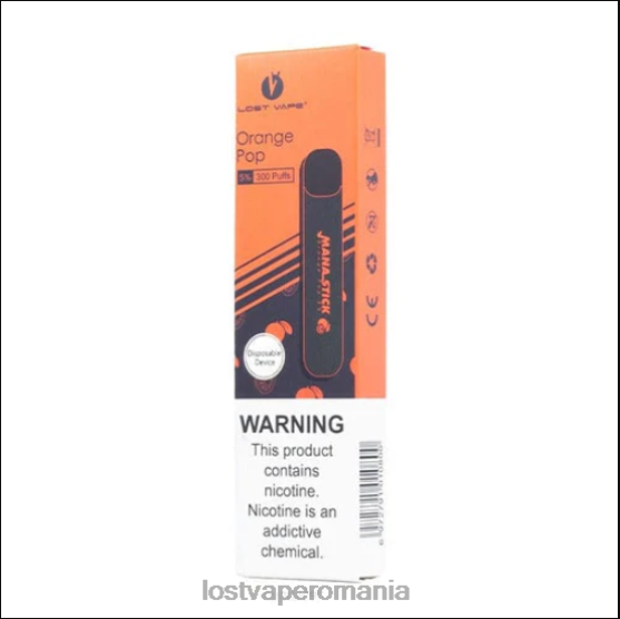 Lost Vape Mana baton de unica folosinta | 300 pufuri | 1,2 ml pop portocaliu 5% - Lost Vape near me VB8ZJ523