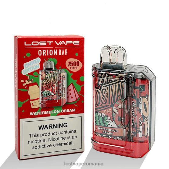 Lost Vape Orion bar de unică folosință | 7500 puf | 18 ml | 50 mg crema de pepene verde - Lost Vape disposable VB8ZJ99